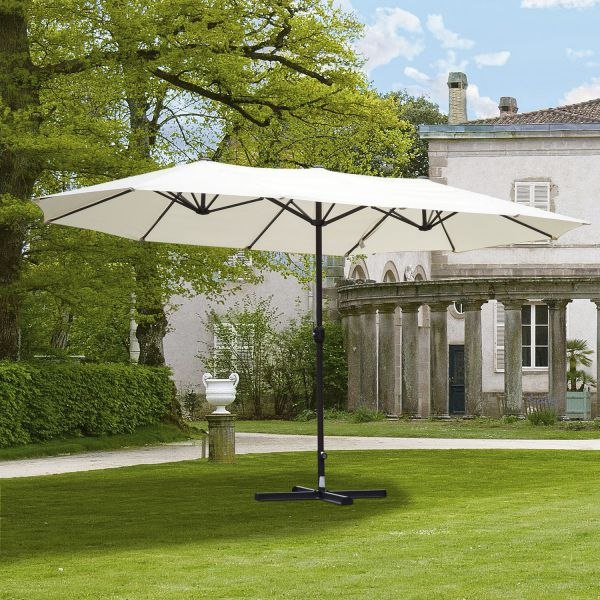 Parasol ogrodowy podwójny 460x270cm z podstawa Parasol ogrodowy podwójny 460x270cm z podstawa