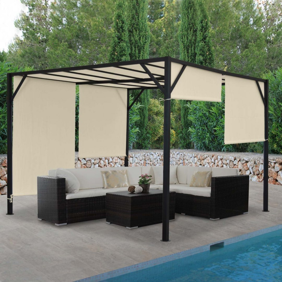 Pawilon ogrodowy Baia Pergola 3 x 3 dach przesuwny Pawilon ogrodowy Baia Pergola 3 x 3 dach przesuwny