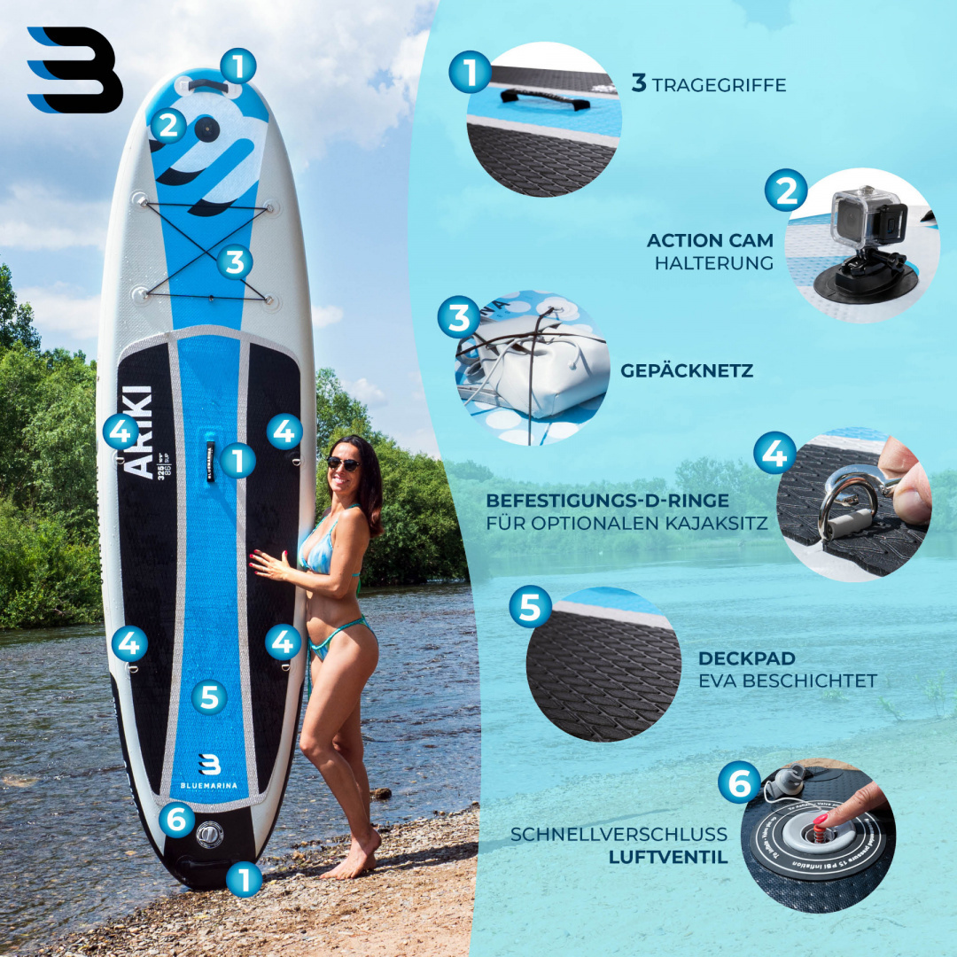 Pompowana DESKA SUP PADDLEBOARD 325 cm Pompowana DESKA SUP PADDLEBOARD 325 cm