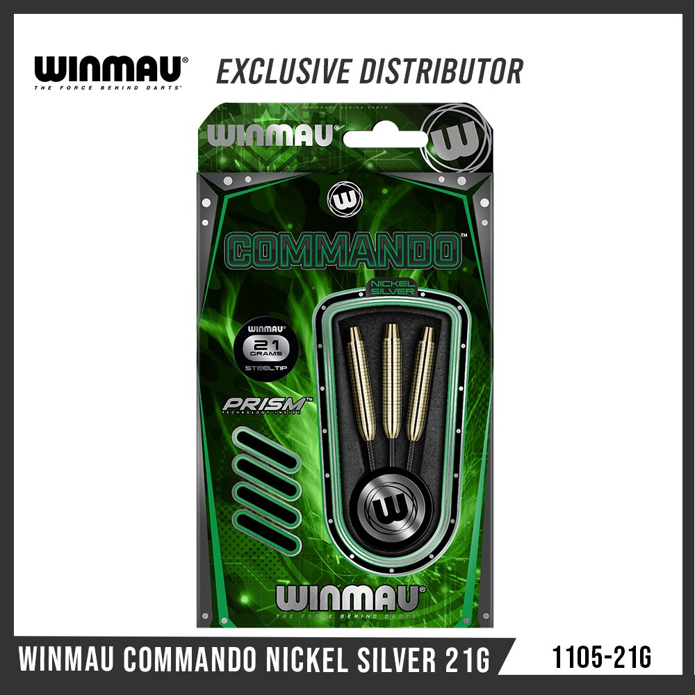 Rzutki ostre WINMAU COMMANDO NICKEL SILVER DART 23G Rzutki ostre WINMAU COMMANDO NICKEL SILVER DART 23G