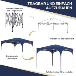 Pawilon ogrodowy 2,95 x 2,95 x 2,55m Pop up