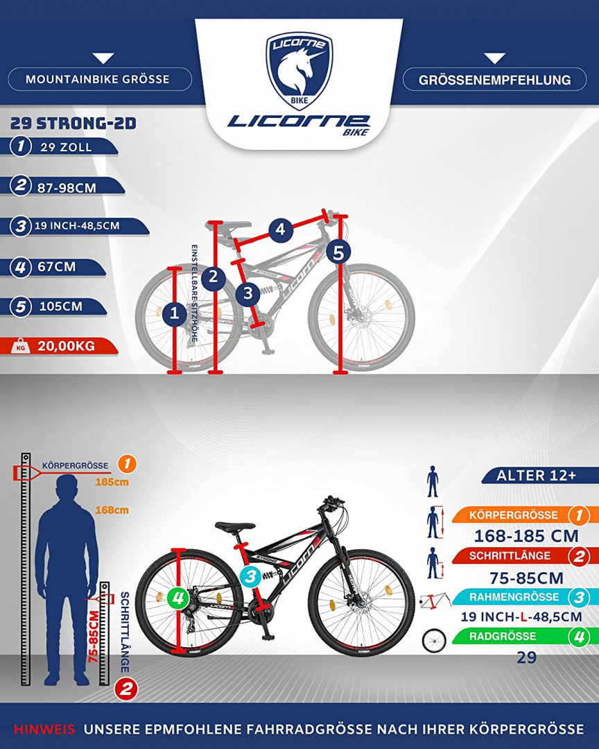 Rower górski MTB LICORNE STRONG 2d 29 cali Rower górski MTB LICORNE STRONG 2d 29 cali