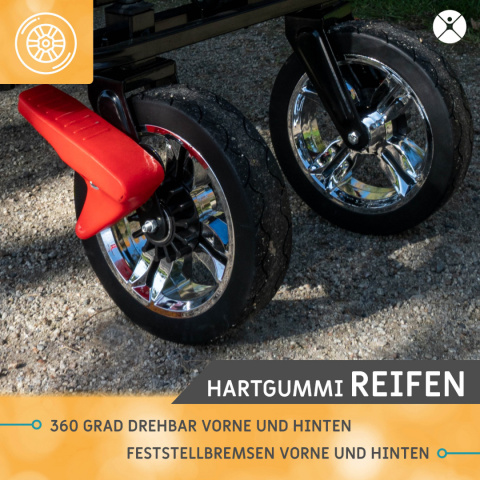 Wózek plażowy transportowy Miweba MB20 Wózek plażowy transportowy Miweba MB20