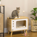 Drapak dla kota DOMEK DREWNO TV 50 x 28 x 43 cm