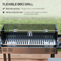 Grill węglowy 118 cm z rusztem