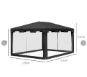 Pawilon ogrodowy SIESTA 395cm x 295cm x 255 cm Pop up