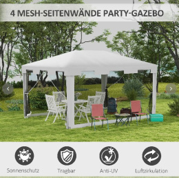 Pawilon ogrodowy SIESTA 395cm x 295cm x 255 cm Pop up
