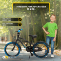 Rower dla dziecka BEACH Cruiser 18 cali CZARNY