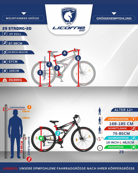 Rower górski MTB LICORNE STRONG 2d 29 cali Rower górski MTB LICORNE STRONG 2d 29 cali