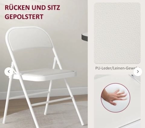 Krzesło składane do jadalni biura pokoju