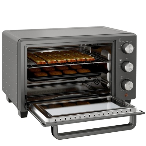 Piekarnik mini 21 l 1400 W 60-minutowy timer mały piekarnik z regulacją temperatury Piekarnik mini 21 l 1400 W 60-minutowy timer mały piekarnik z regulacją temperatury